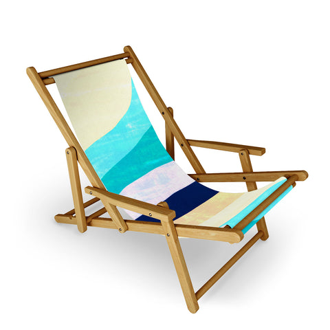 SunshineCanteen white sands and waves Sling Chair