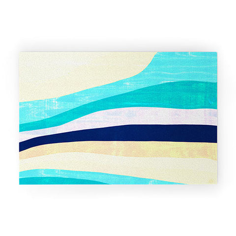 SunshineCanteen white sands and waves Welcome Mat