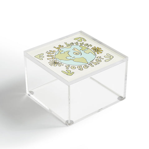 surfy birdy lets be better together Acrylic Box