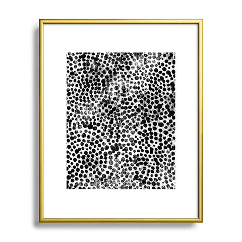 Susanne Kasielke 4 Dotted Circles Metal Framed Art Print