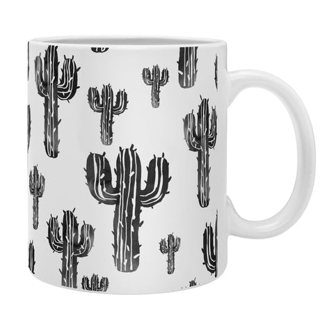 Susanne Kasielke Cactus Party Desert Matcha Black and White Coffee Mug