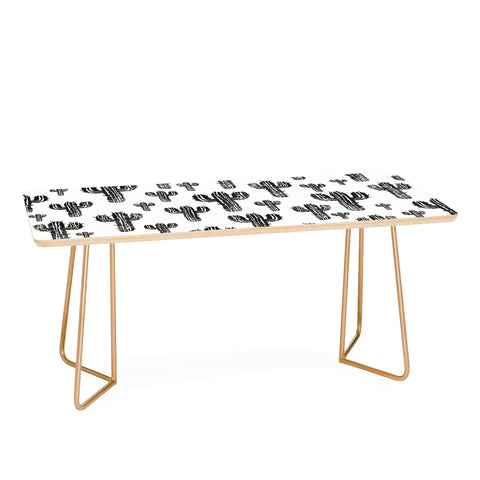 Susanne Kasielke Cactus Party Desert Matcha Black and White Coffee Table
