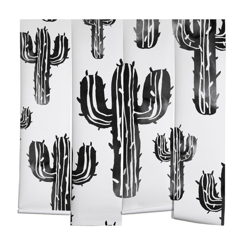 Susanne Kasielke Cactus Party Desert Matcha Black and White Wall Mural