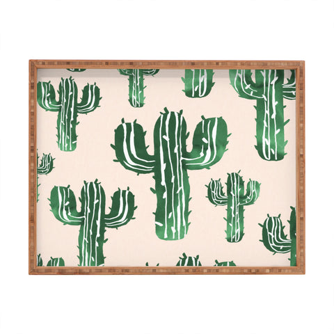Susanne Kasielke Cactus Party Desert Matcha Rectangular Tray