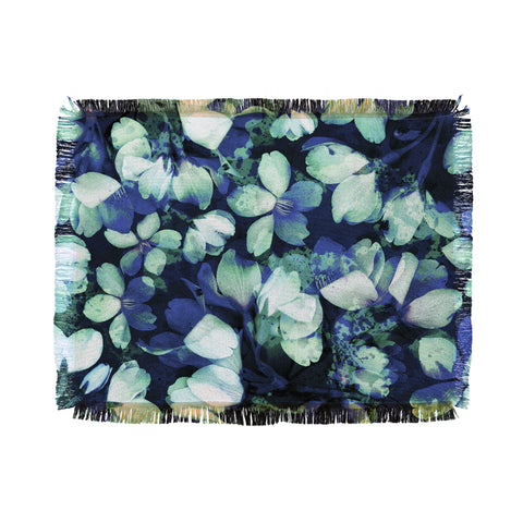 Susanne Kasielke Cherry Blossoms Blue Throw Blanket