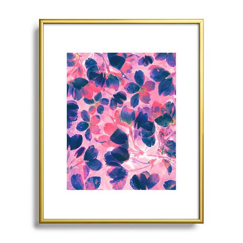 Susanne Kasielke Cherry Blossoms Neon Metal Framed Art Print