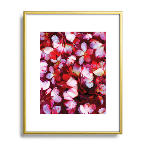 Susanne Kasielke Cherry Blossoms Red Metal Framed Art Print
