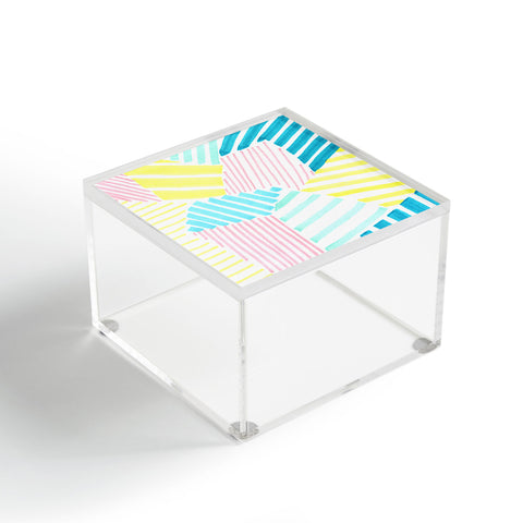 Susanne Kasielke French Reviera Seaside Stripes Acrylic Box
