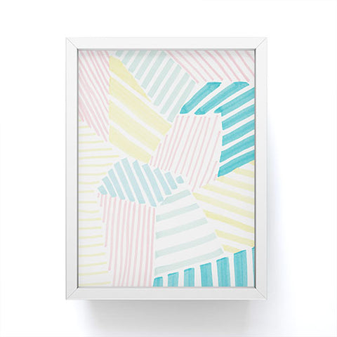 Susanne Kasielke French Reviera Seaside Stripes Framed Mini Art Print