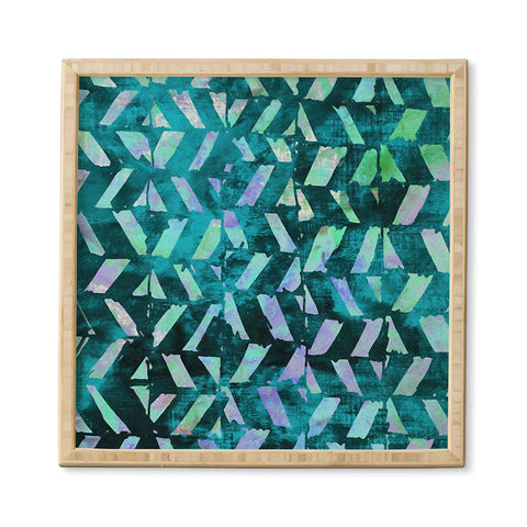 Susanne Kasielke Geometric Folk Stripes Framed Wall Art