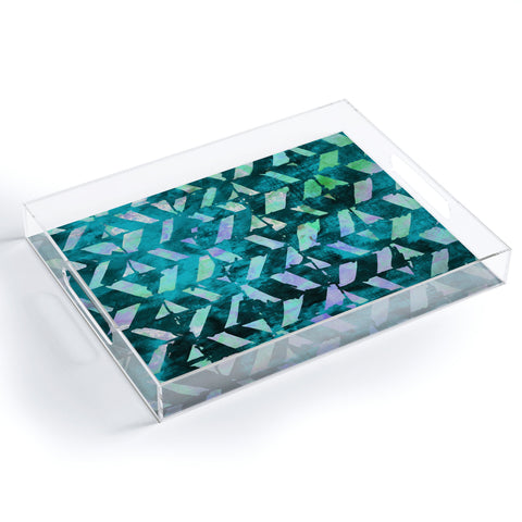 Susanne Kasielke Geometric Folk Stripes Acrylic Tray
