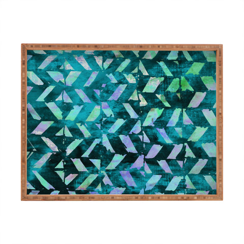 Susanne Kasielke Geometric Folk Stripes Rectangular Tray