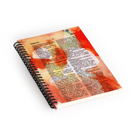 Susanne Kasielke Happy Dictionary Art Spiral Notebook
