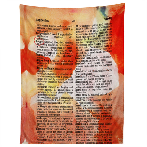 Susanne Kasielke Happy Dictionary Art Tapestry