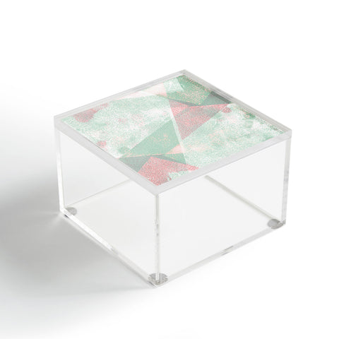 Susanne Kasielke Holistic Geometric Texture Pink Acrylic Box