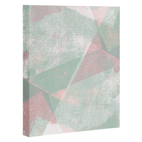Susanne Kasielke Holistic Geometric Texture Pink Art Canvas
