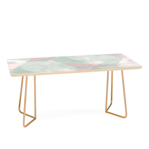 Susanne Kasielke Holistic Geometric Texture Pink Coffee Table