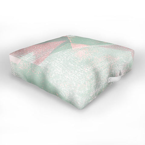 Susanne Kasielke Holistic Geometric Texture Pink Outdoor Floor Cushion