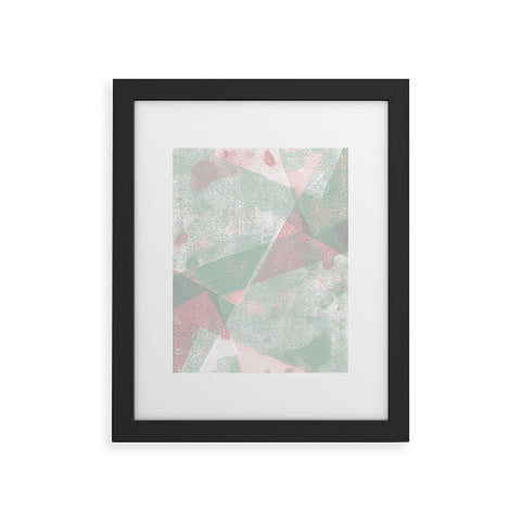 Susanne Kasielke Holistic Geometric Texture Pink Framed Art Print