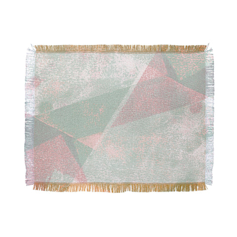 Susanne Kasielke Holistic Geometric Texture Pink Throw Blanket