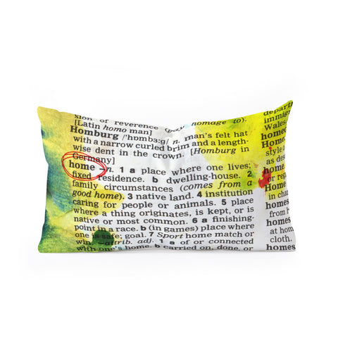 Susanne Kasielke Home Dictionary Art Oblong Throw Pillow