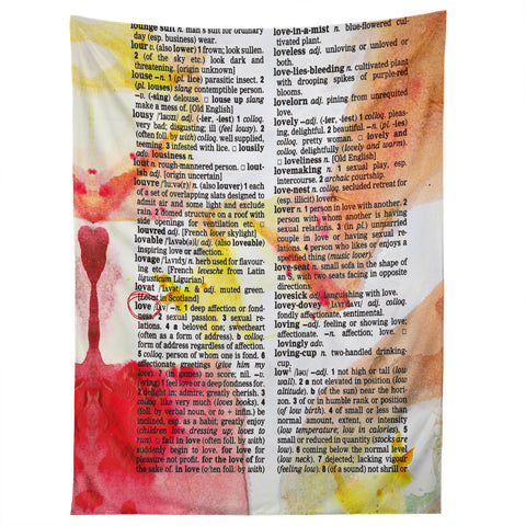 Susanne Kasielke Love Dictionary Art Tapestry