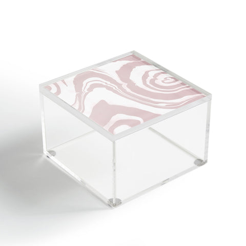 Susanne Kasielke Marble Structure Baby Pink Acrylic Box