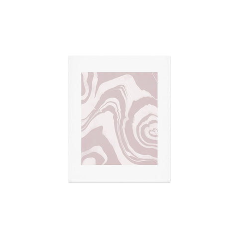 Susanne Kasielke Marble Structure Baby Pink Art Print