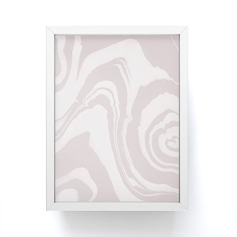 Susanne Kasielke Marble Structure Baby Pink Framed Mini Art Print