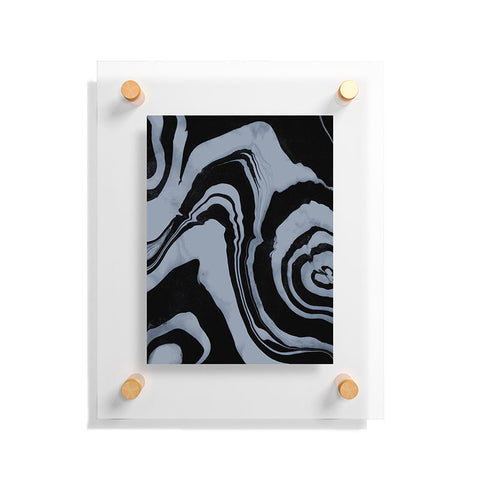Susanne Kasielke Marble Structure Desert Sage Dark Floating Acrylic Print