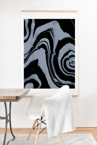 Susanne Kasielke Marble Structure Desert Sage Dark Art Print And Hanger