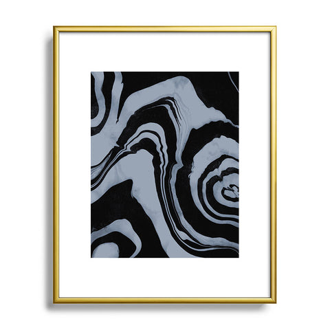 Susanne Kasielke Marble Structure Desert Sage Dark Metal Framed Art Print