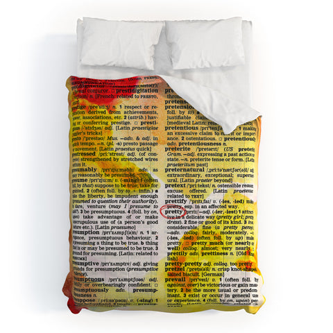 Susanne Kasielke Pretty Dictionary Art Comforter