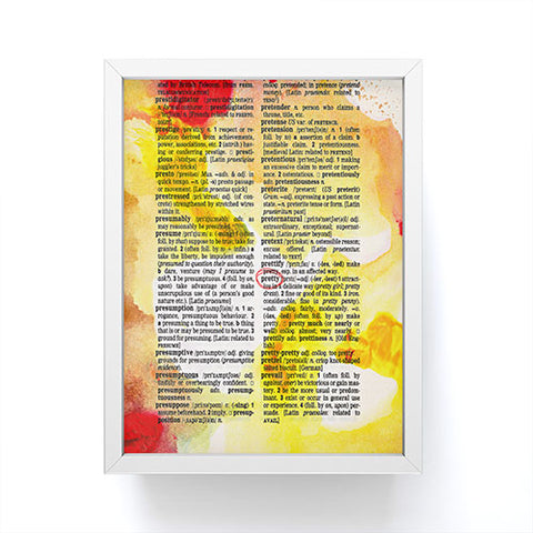 Susanne Kasielke Pretty Dictionary Art Framed Mini Art Print
