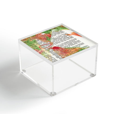 Susanne Kasielke Santa Claus Dictionary Art Acrylic Box