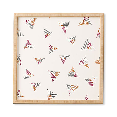Susanne Kasielke Scandinavian Kiddo Triangles Framed Wall Art