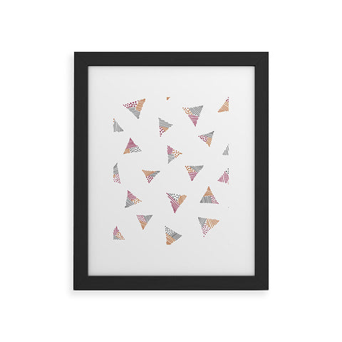 Susanne Kasielke Scandinavian Kiddo Triangles Framed Art Print