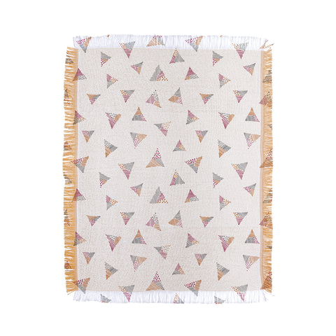 Susanne Kasielke Scandinavian Kiddo Triangles Throw Blanket