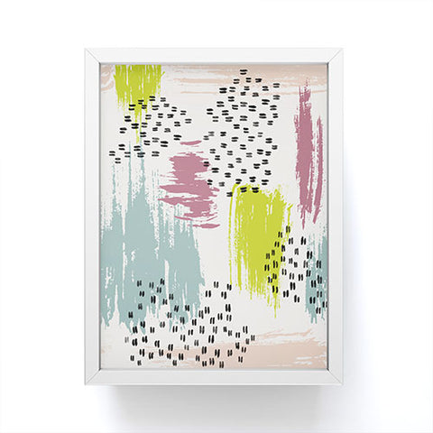 Susanne Kasielke Soft Geometric Marks Framed Mini Art Print