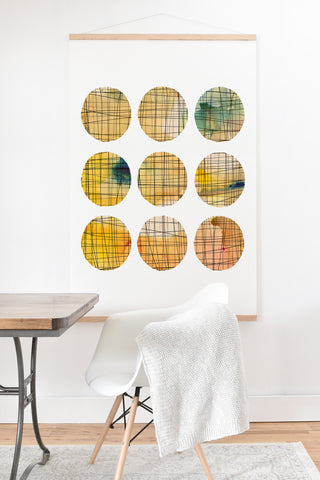 Susanne Kasielke Squared Circle Art Print And Hanger