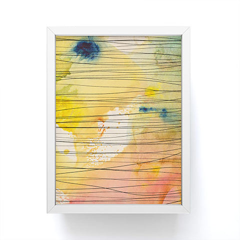 Susanne Kasielke Stripy Collage Framed Mini Art Print