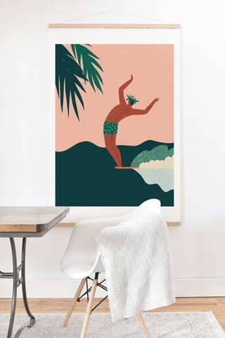 Tasiania Go with a flow Art Print And Hanger