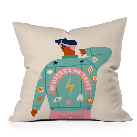 Tasiania In sisters we trust Throw Pillow
