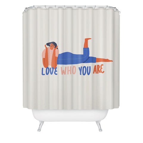 Tasiania Love who you are Shower Curtain