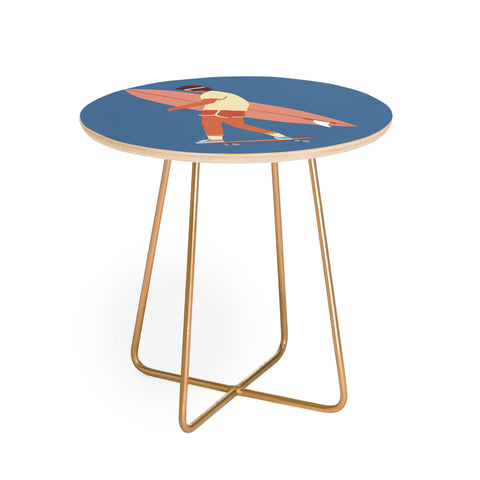 Tasiania Surf poster Round Side Table