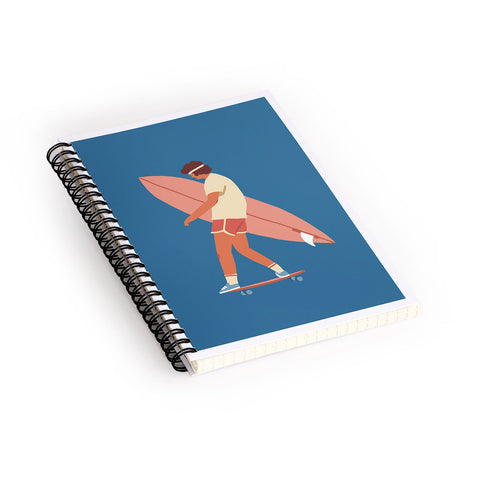 Tasiania Surf poster Spiral Notebook