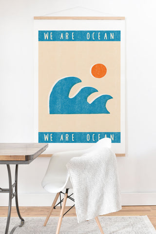Tasiania We are ocean Art Print And Hanger