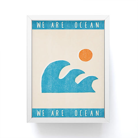 Tasiania We are ocean Framed Mini Art Print