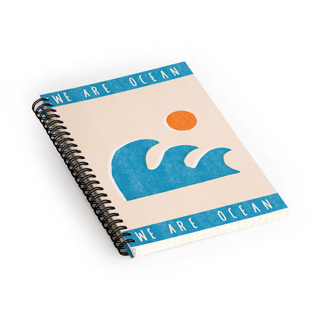 Tasiania We are ocean Spiral Notebook