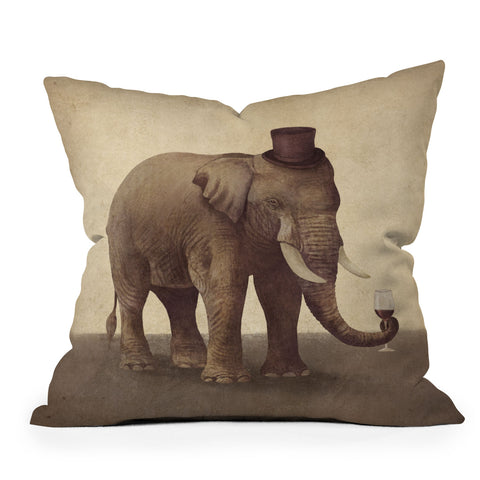 Terry Fan A Fine Vintage Throw Pillow